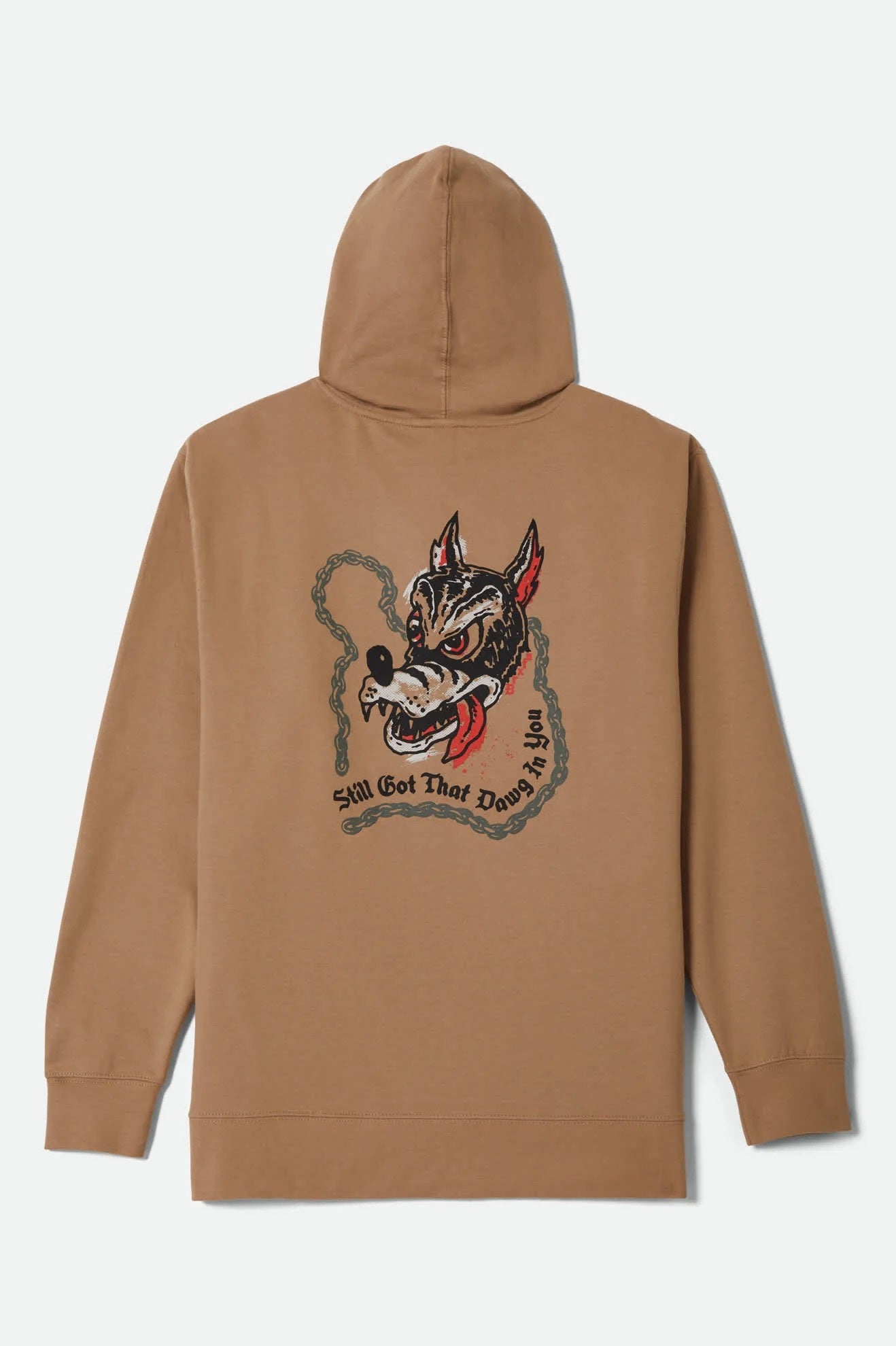Brixton Dawg Hoodie Sandstone