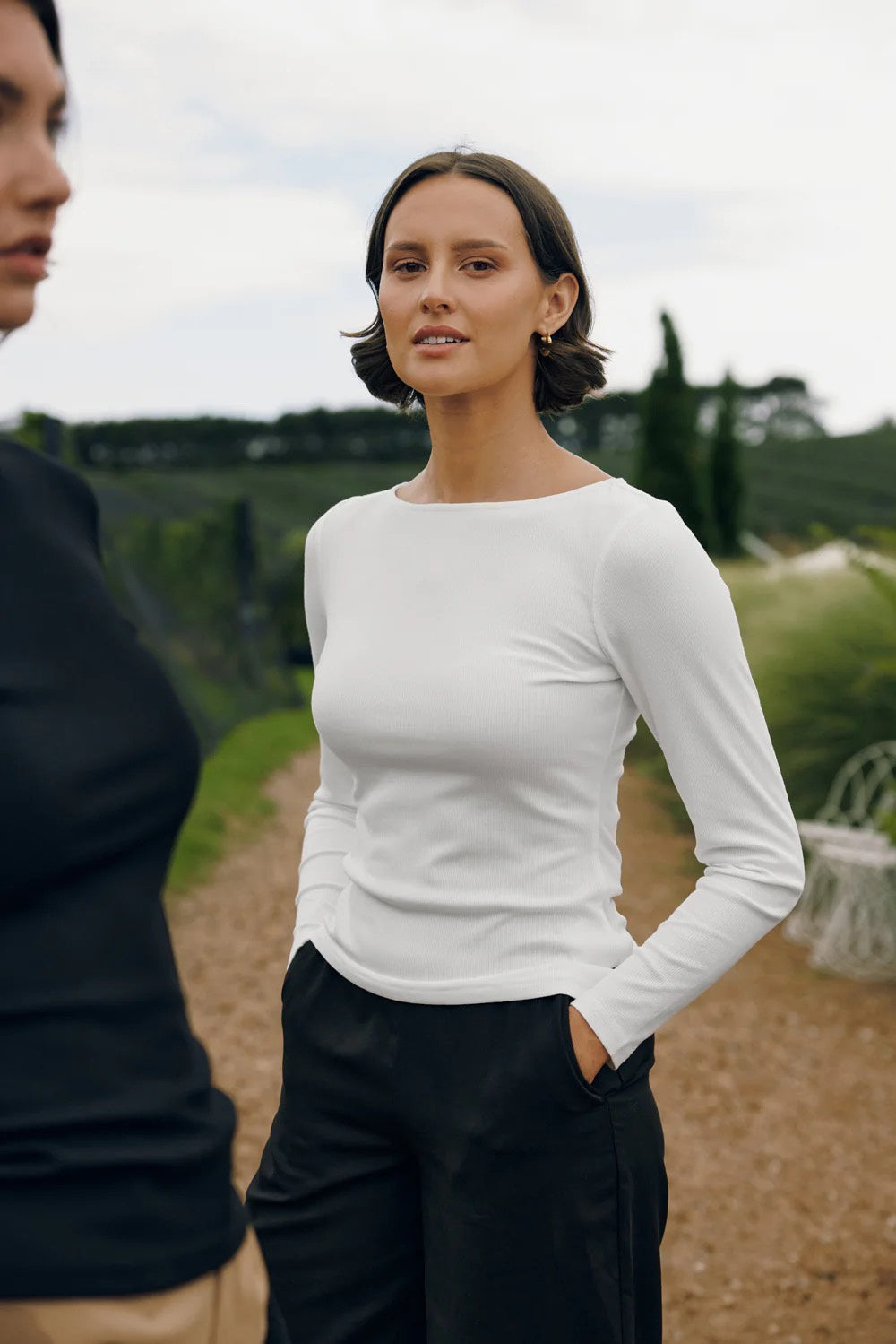 Huffer 365 Ls Jersey Top Chalk