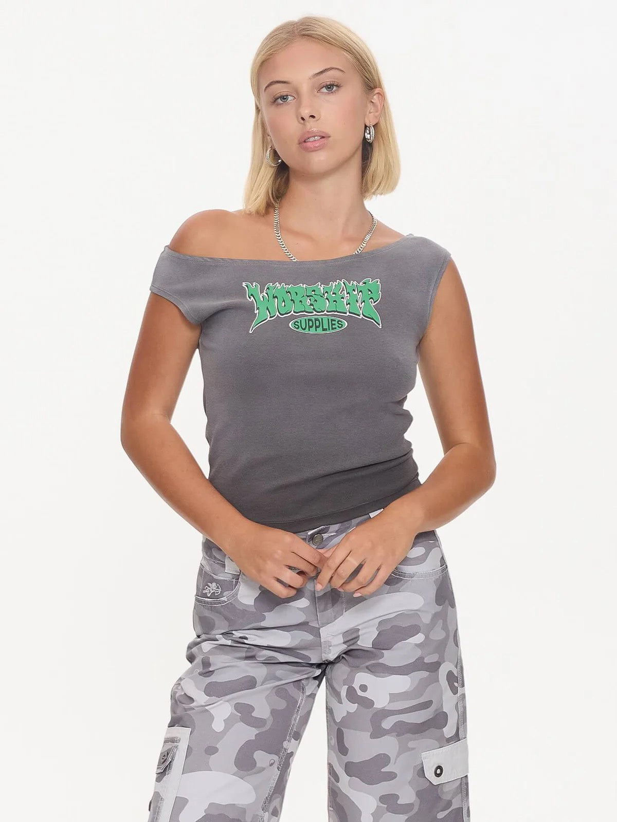 Worship Whisp Cold Shoulder Top