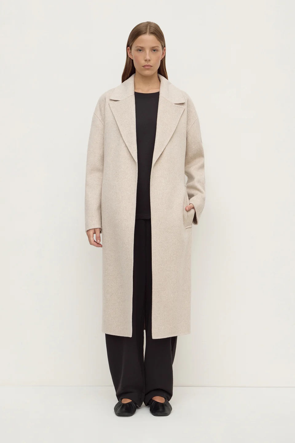 Assembly Ivy Wool Coat Oat Marle