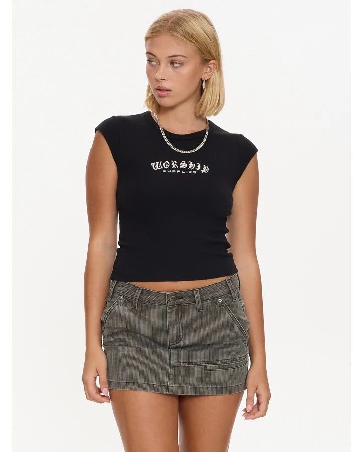 Worship Frequency Cap Sleeve Tee