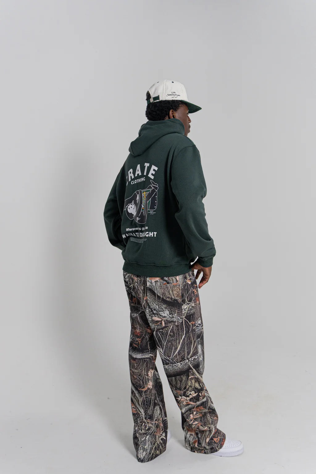 Crate X Willie the Waiter Beer Hug Hoodie Green