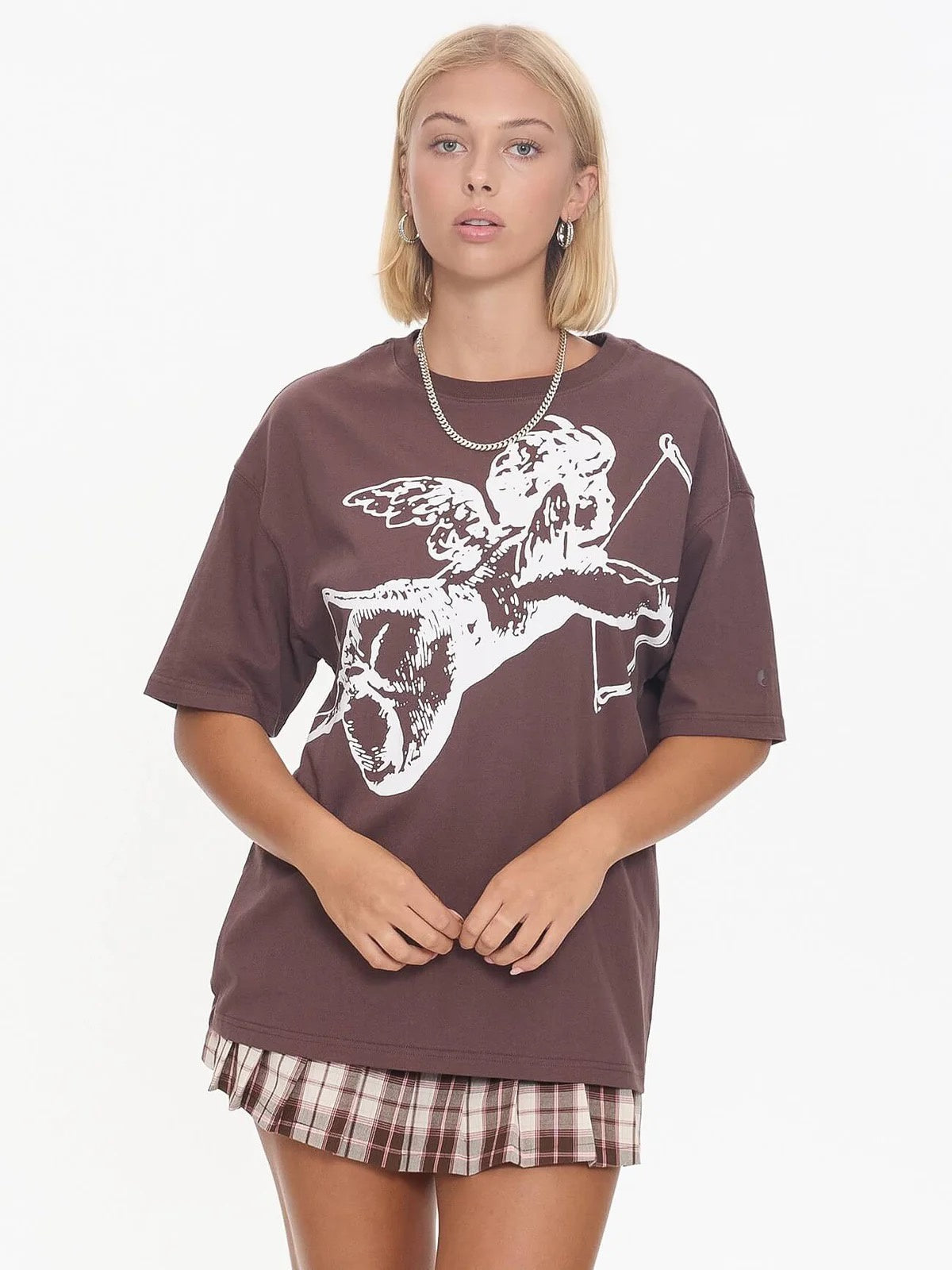 Worship Cherub Relaxed Fit Tee Dark Choc