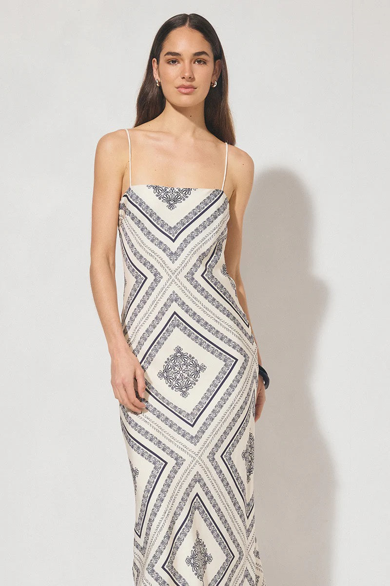 Mon Renn Serafina Dress Cream Navy