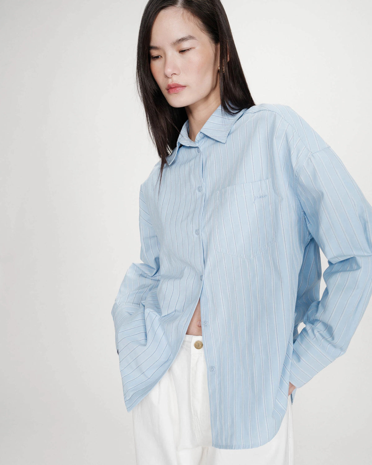 Grace &amp; Mila Valerie Shirt Cornflower Blue
