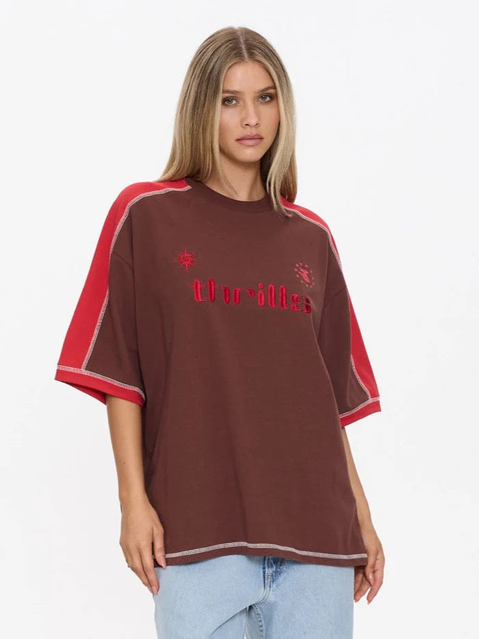 Thrills Hot Shot Panelled Oversized Tee