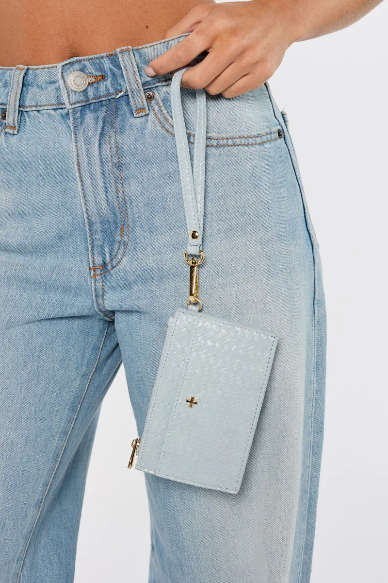 Peta + Jain Keira Swinger CC Wallet Blue Weave/Gold
