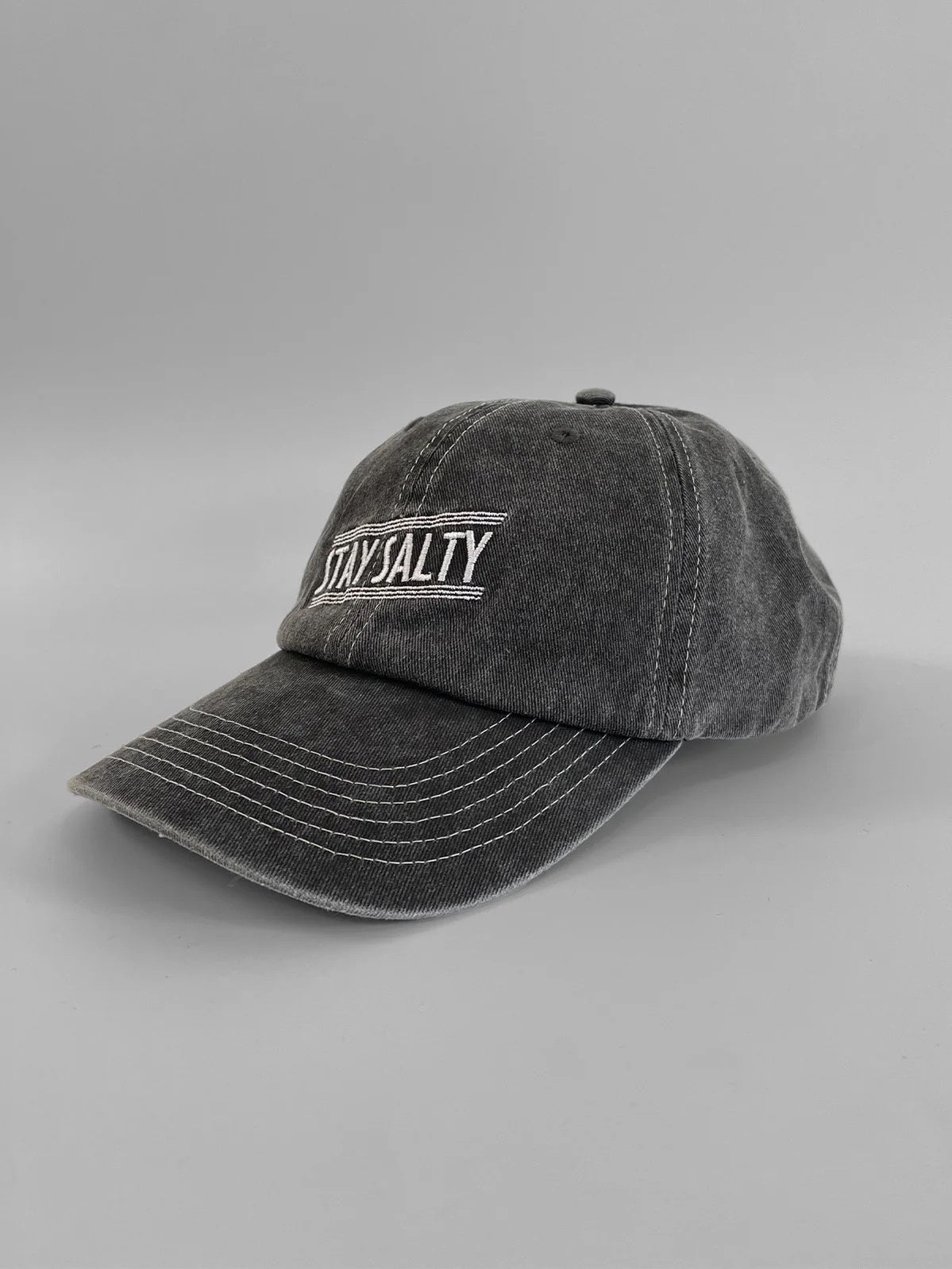 Just Another Fisherman Stay Salty Vintage Cap Black Denim