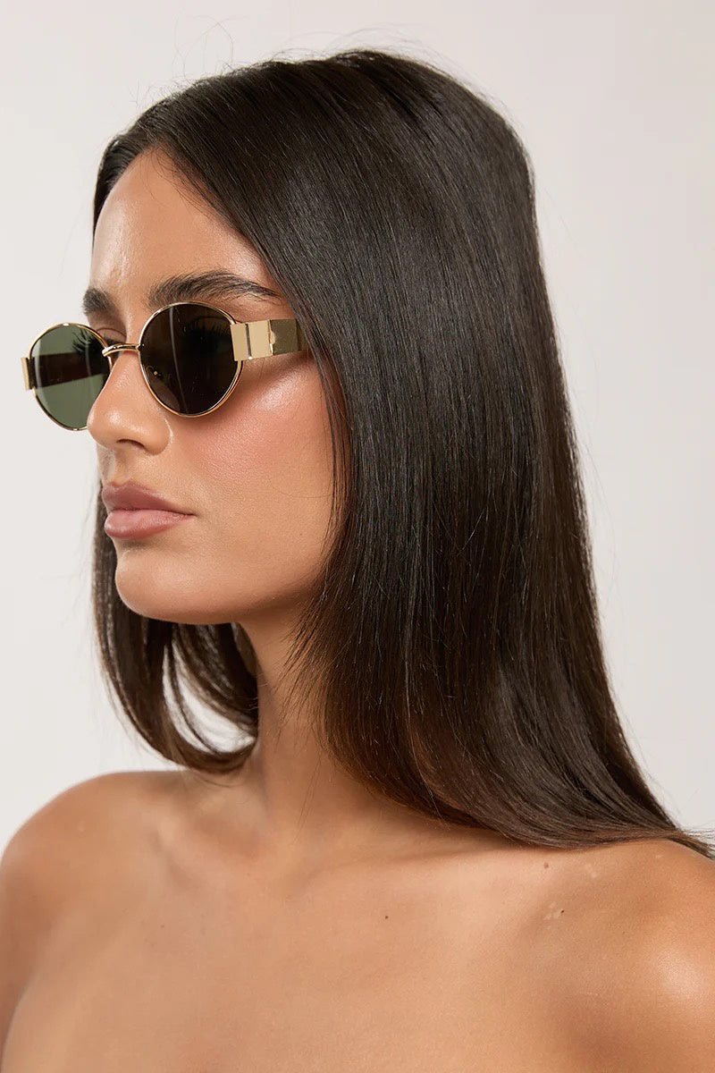 Peta + Jain Solstice Sunglasses Green/Gold