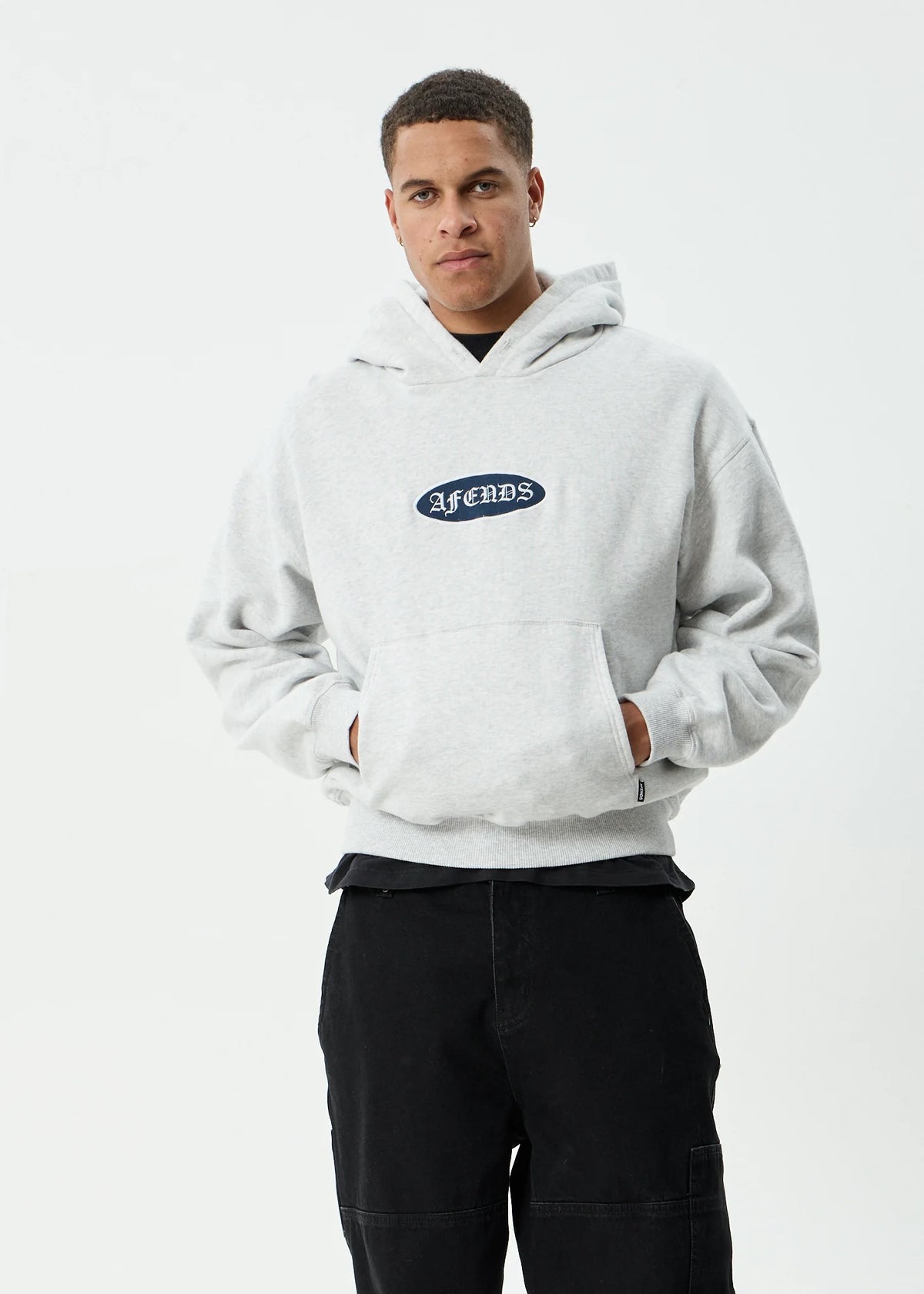 Afends Supply - Pull On Hood - Grey Marle