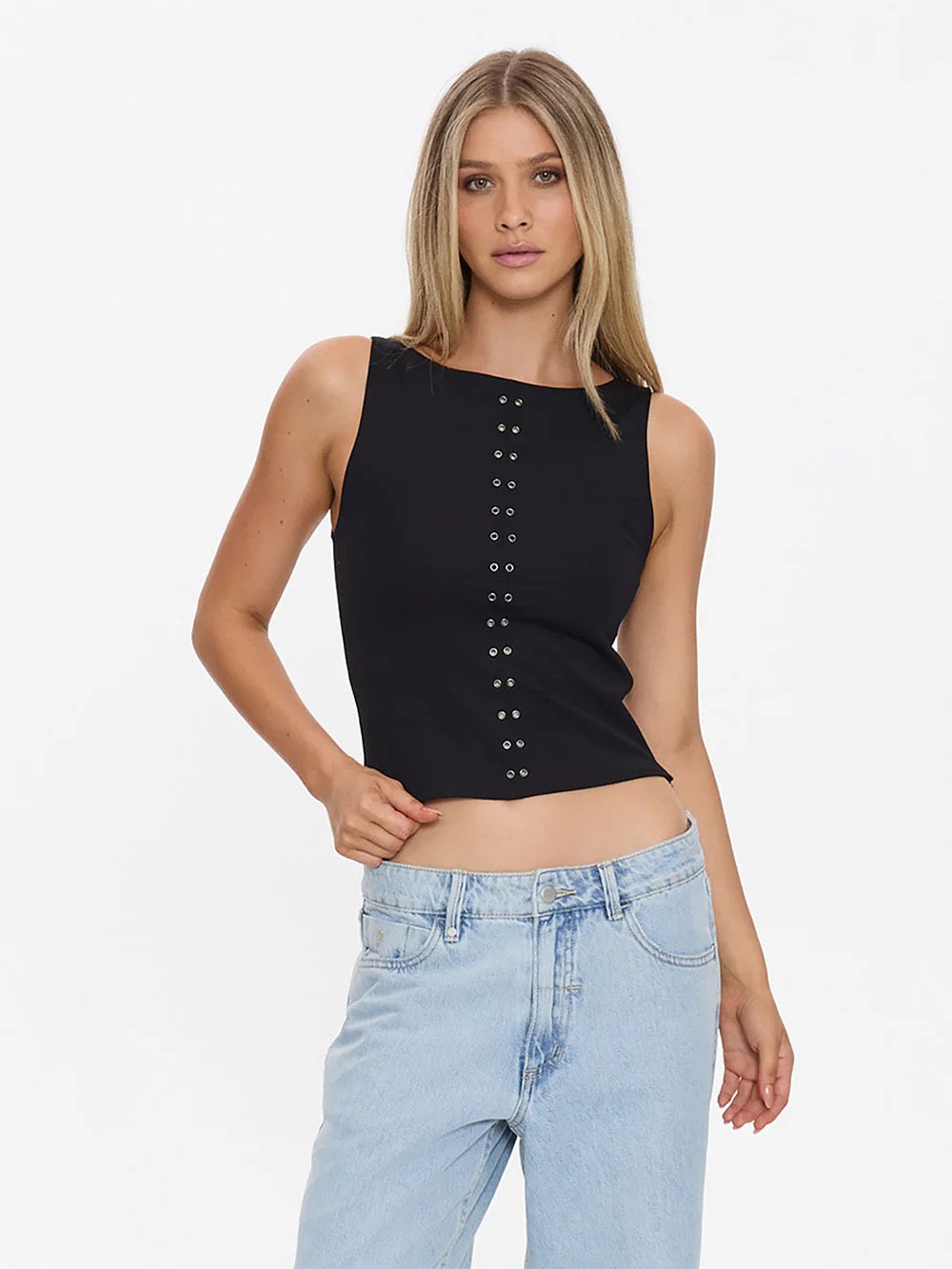 Thrills Rhyde Eyelet Tank