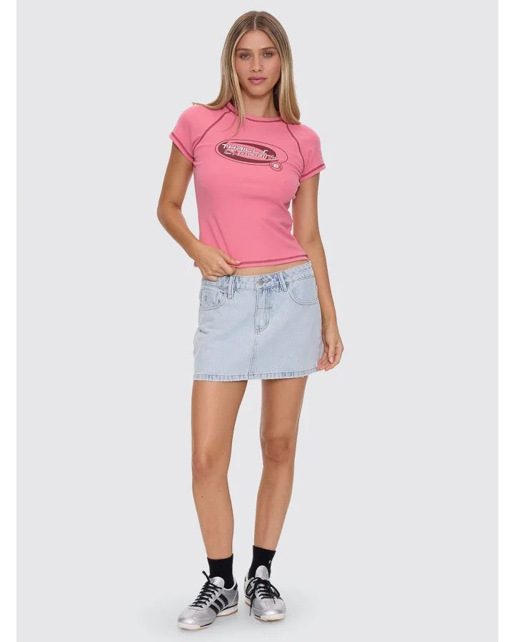 Thrills Carmen Mid Rise Micro Skirt Serenity Blue