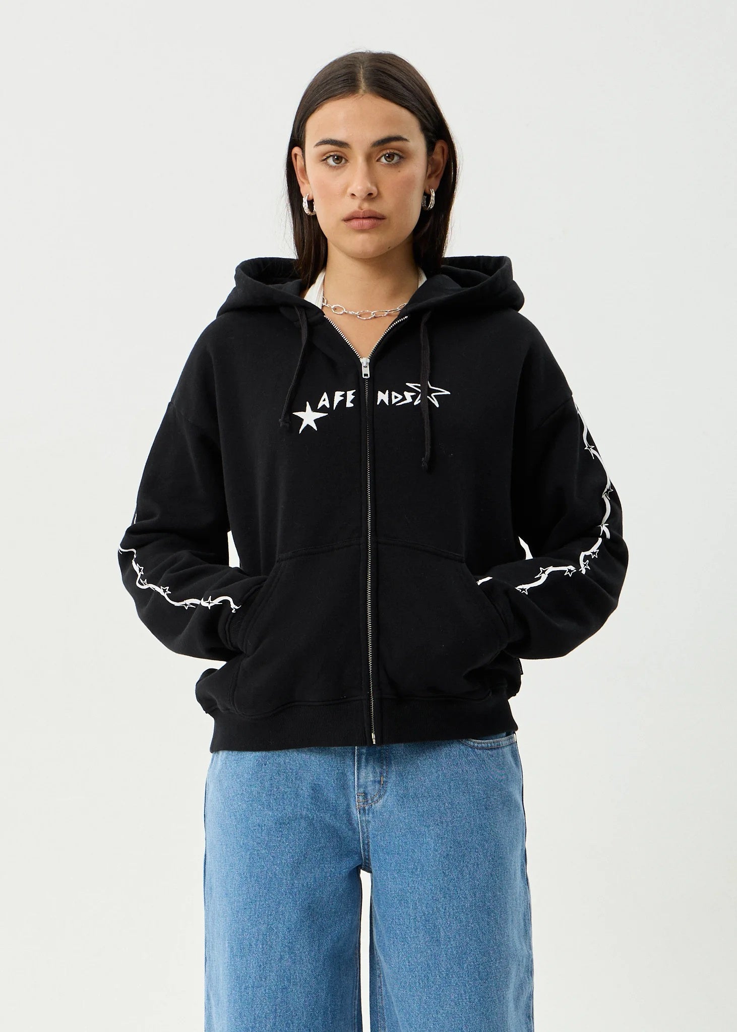 Afends Terra - Zip Hood - Black