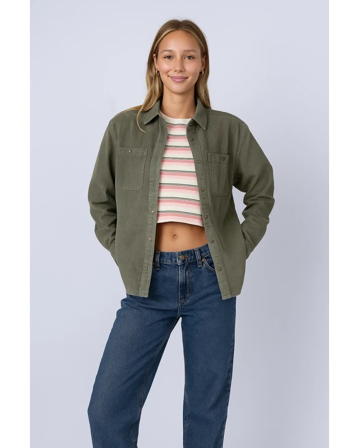 T&C Whaler Cord Jacket Military