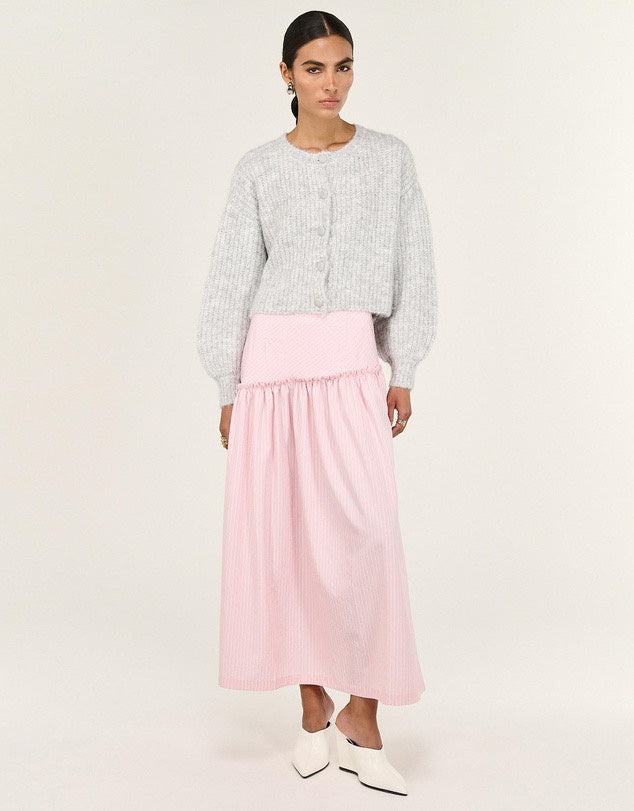 Staple The Label Lina Maxi Skirt Pink Stripe