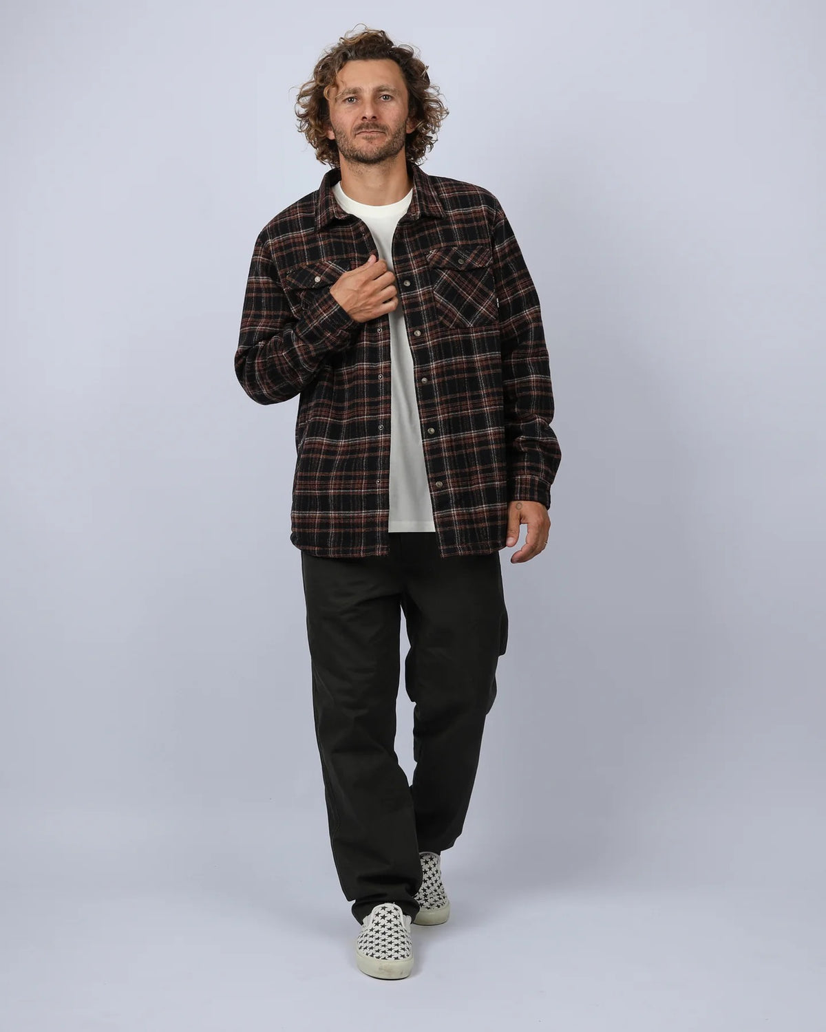 T&amp;C Canyon Sherpa Flannel Coffee