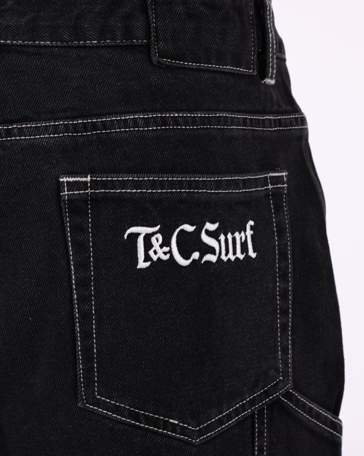 T&amp;C Stringer Denim Short Washed Black
