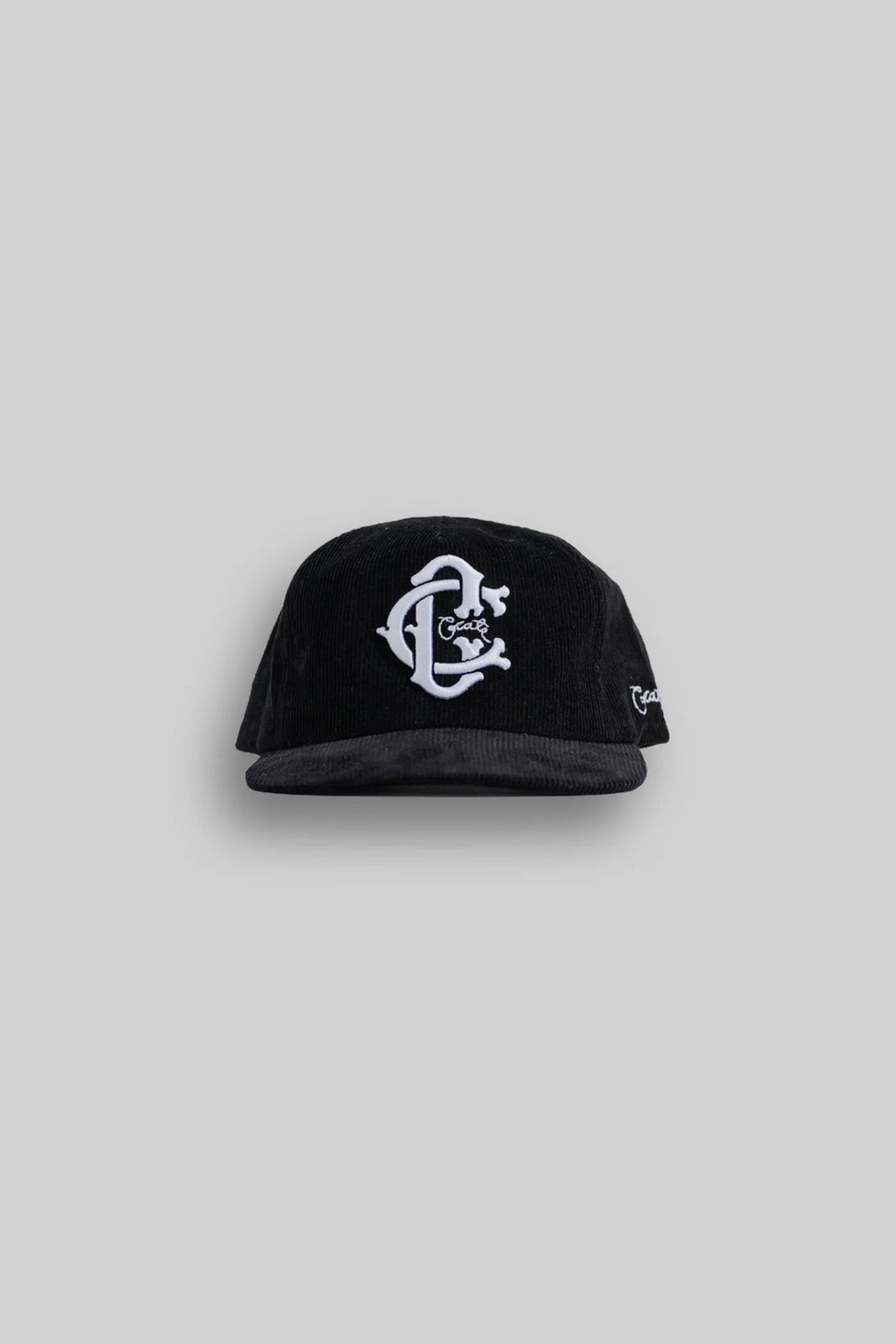 Crate Monogram Cord Snapback Black