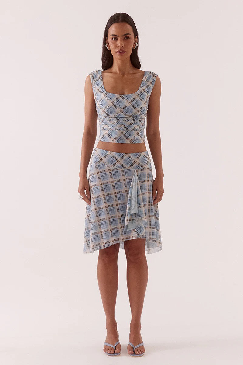 Sovere Novalyn Plaid Top Check