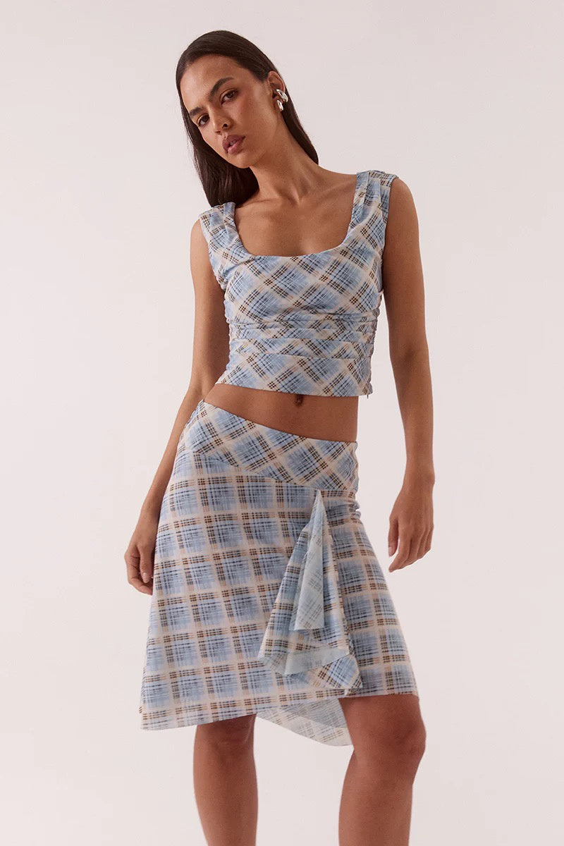 Sovere Novalyn Plaid Skirt Check