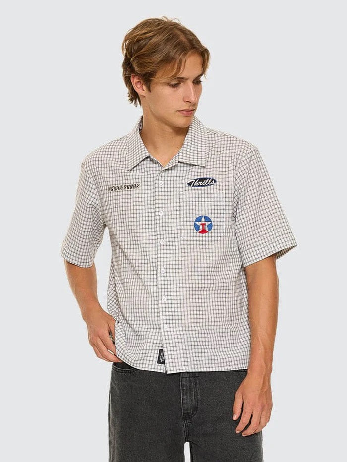 Thrils Super Charged Short Sleeve Check Work Shirt