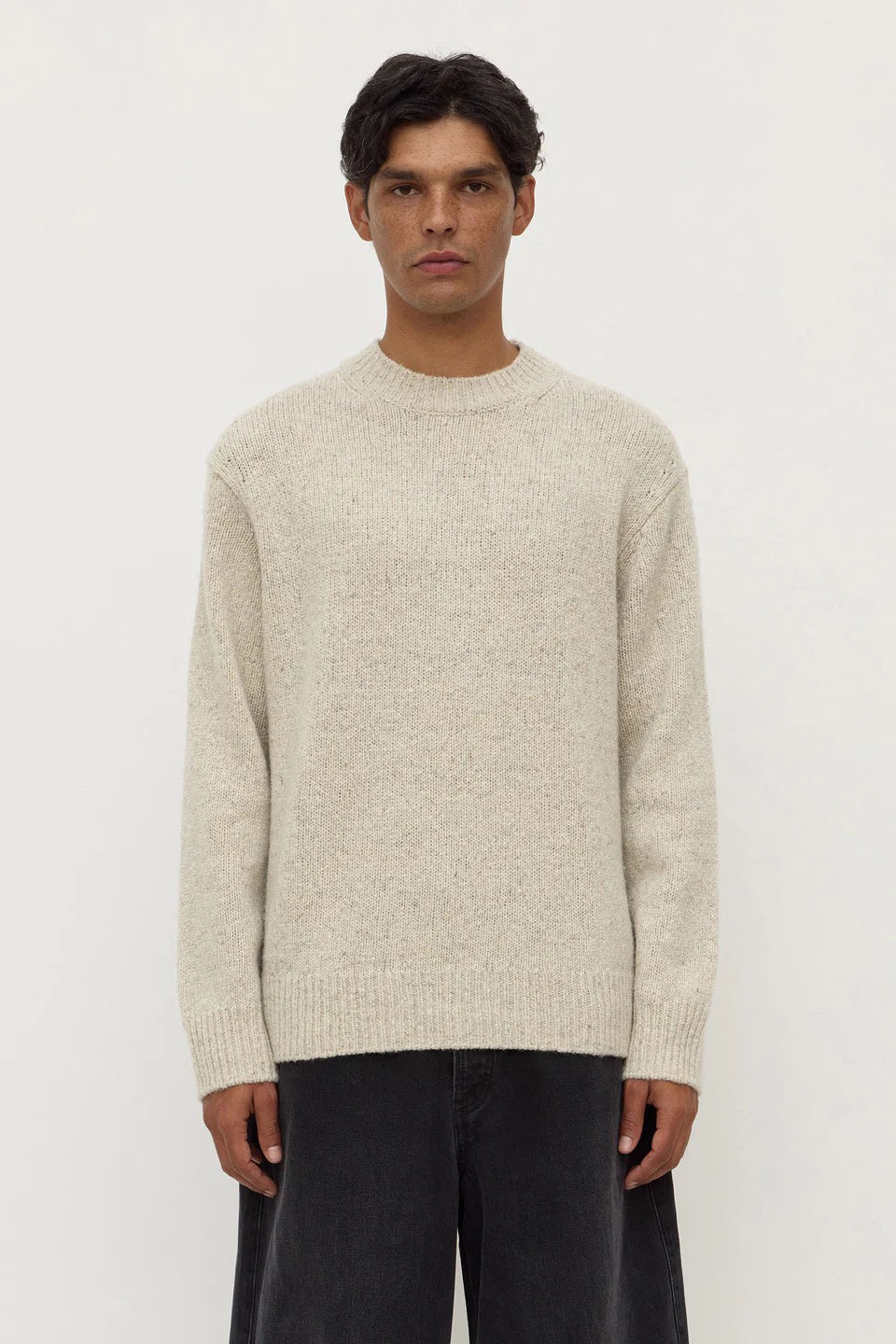 Assembly Lief Wool Blend Knit Oat Marle
