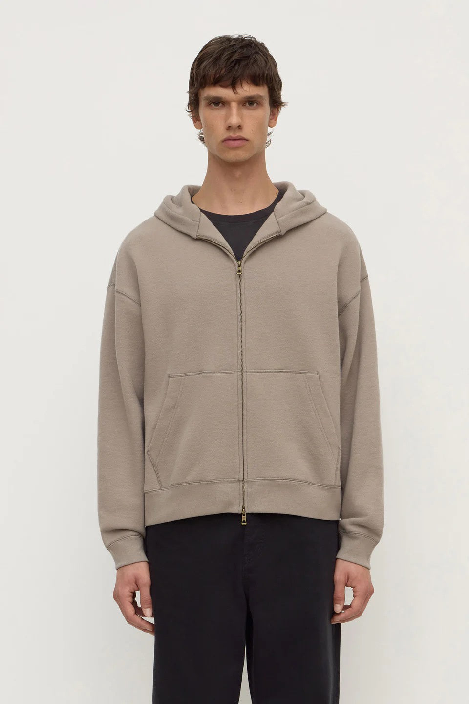 Assembly Newport Fleece Zip Through Ash Grey