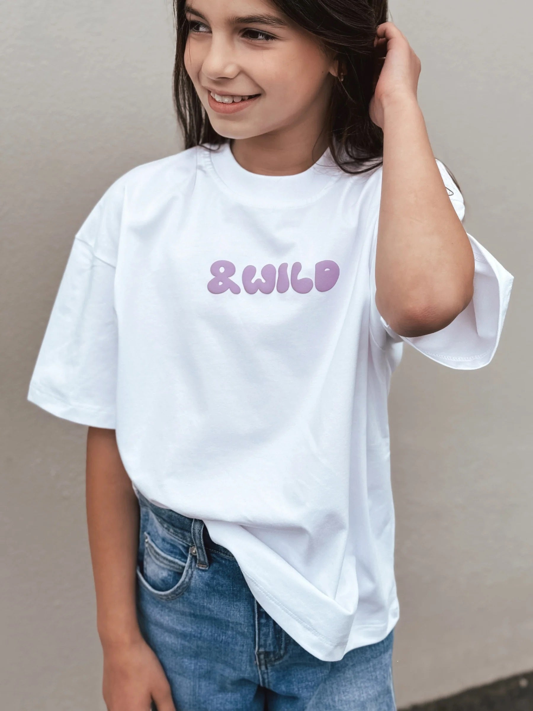 &Wild Solara Boxy Fit Tee Fresh White