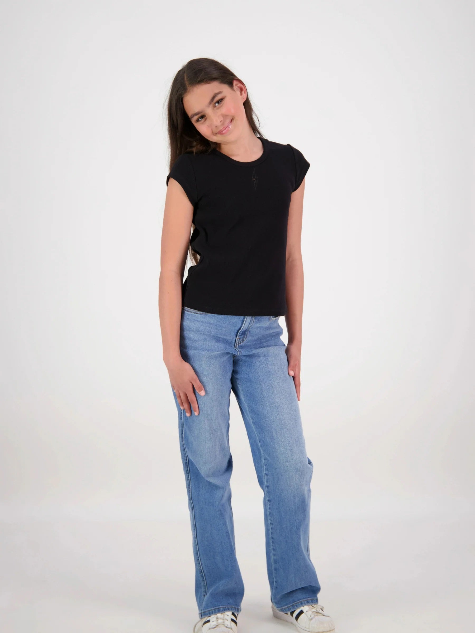 &Wild Luna Bolt Cap Tee Black