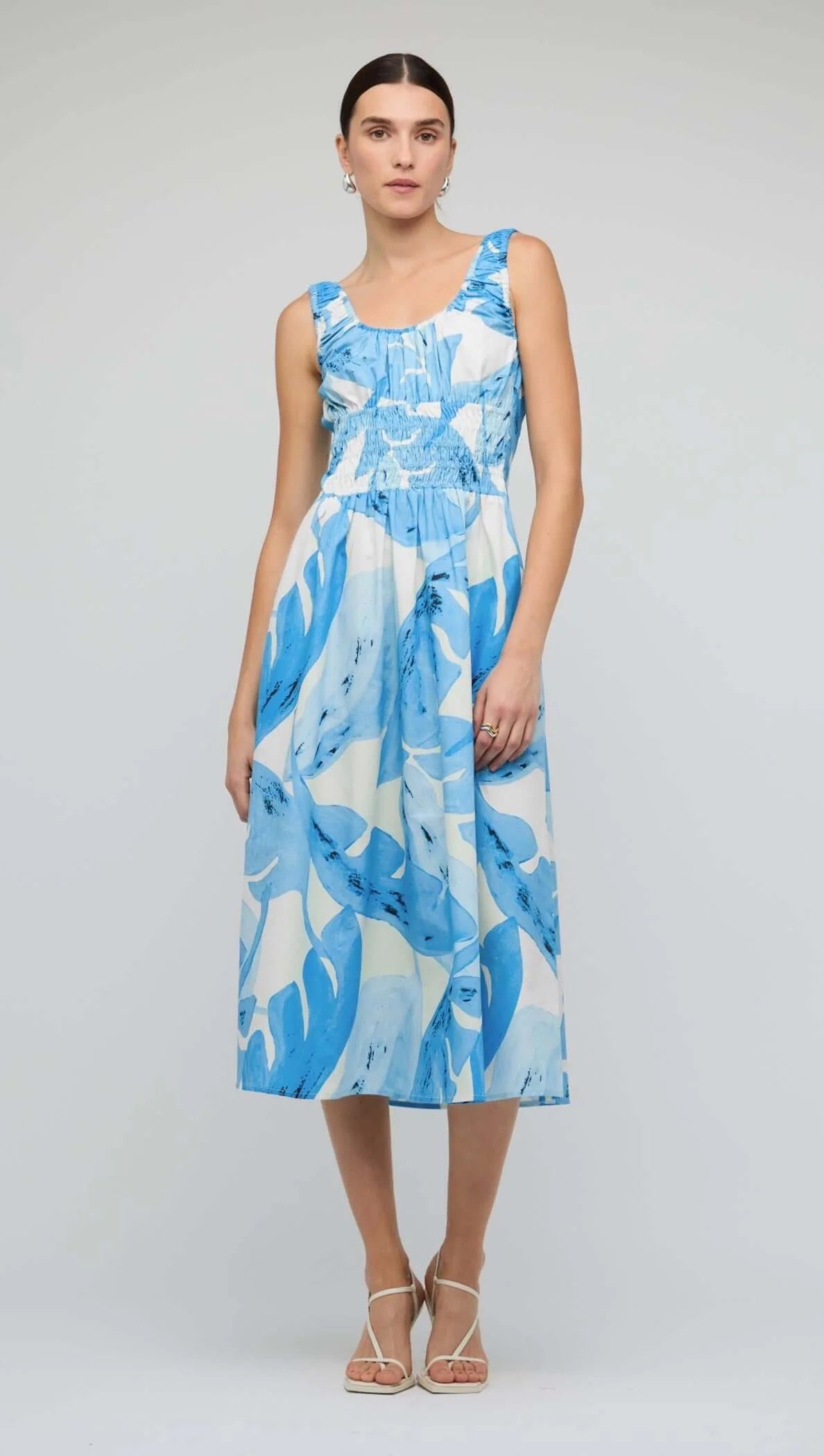 Staple the Label Leilani Shirred Midi Dress