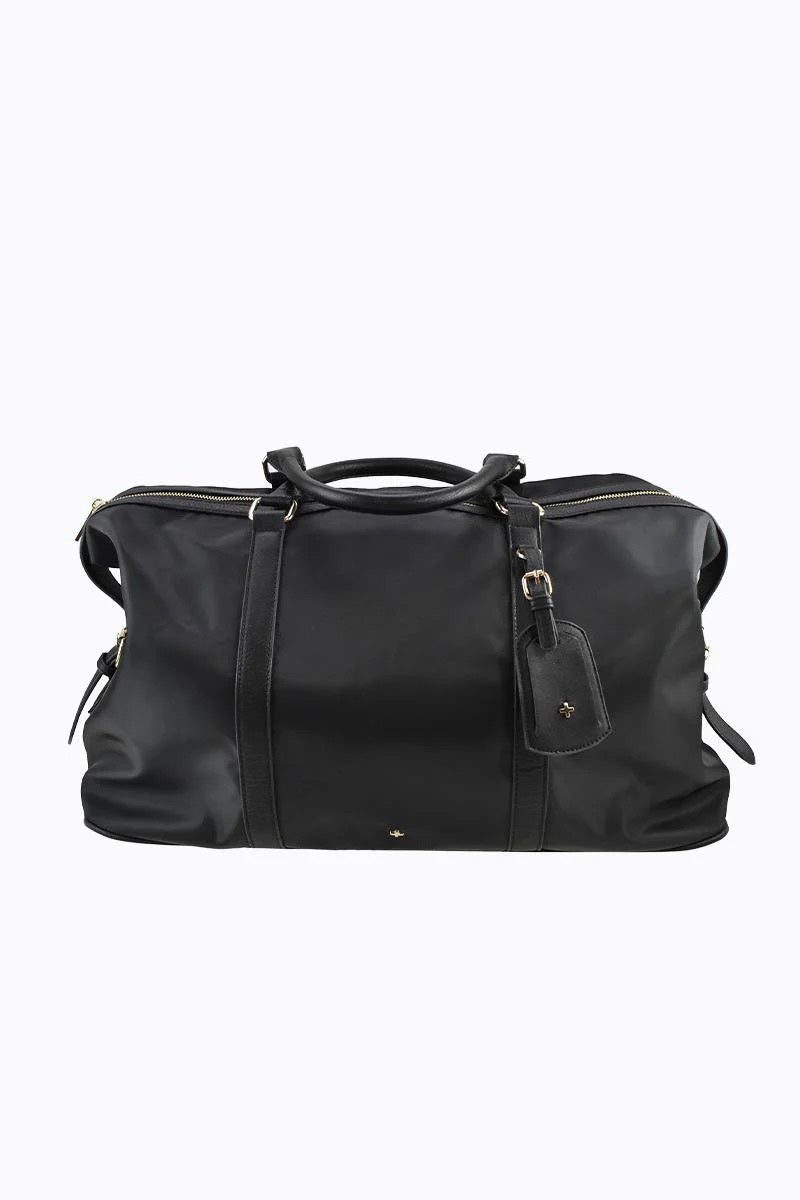 Peta + Jain Reagan Weekender Bag - Black Nylon/Gold