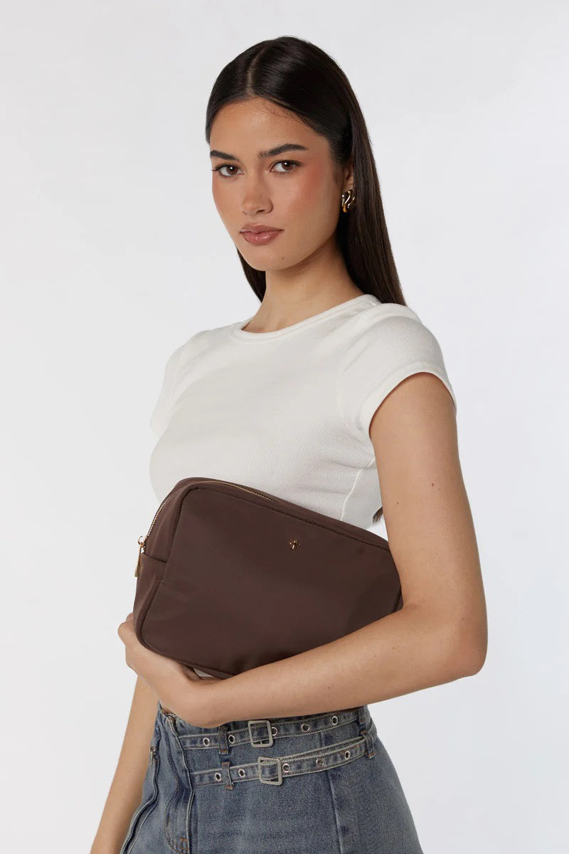 Peta + Jain Tammi Cosmetic Bag - Choc Nylon