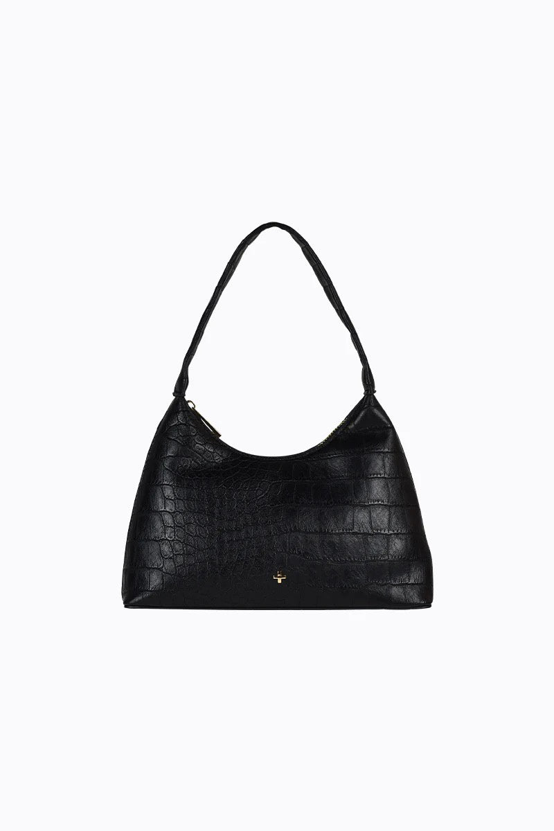 Peta + Jain Sweetie Shoulder Bag - Black Croc