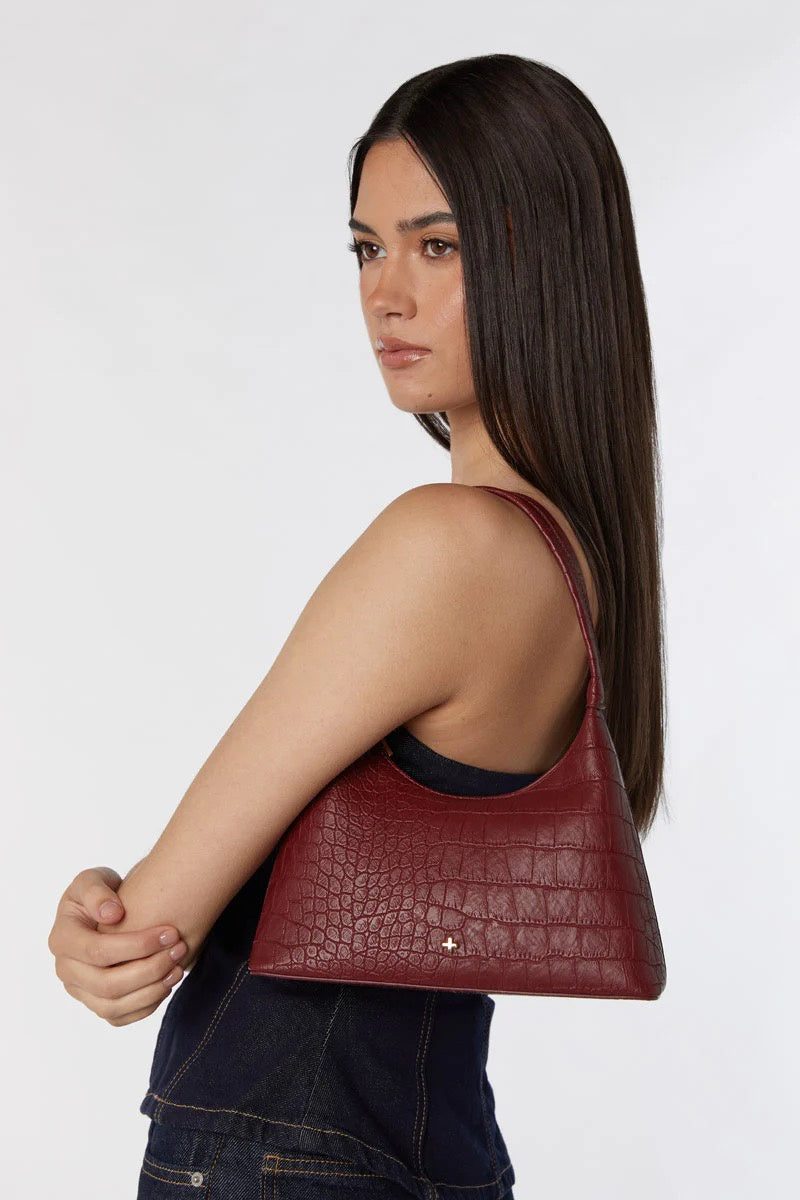 Peta + Jain Sweetie Shoulder Bag - Cherry Croc