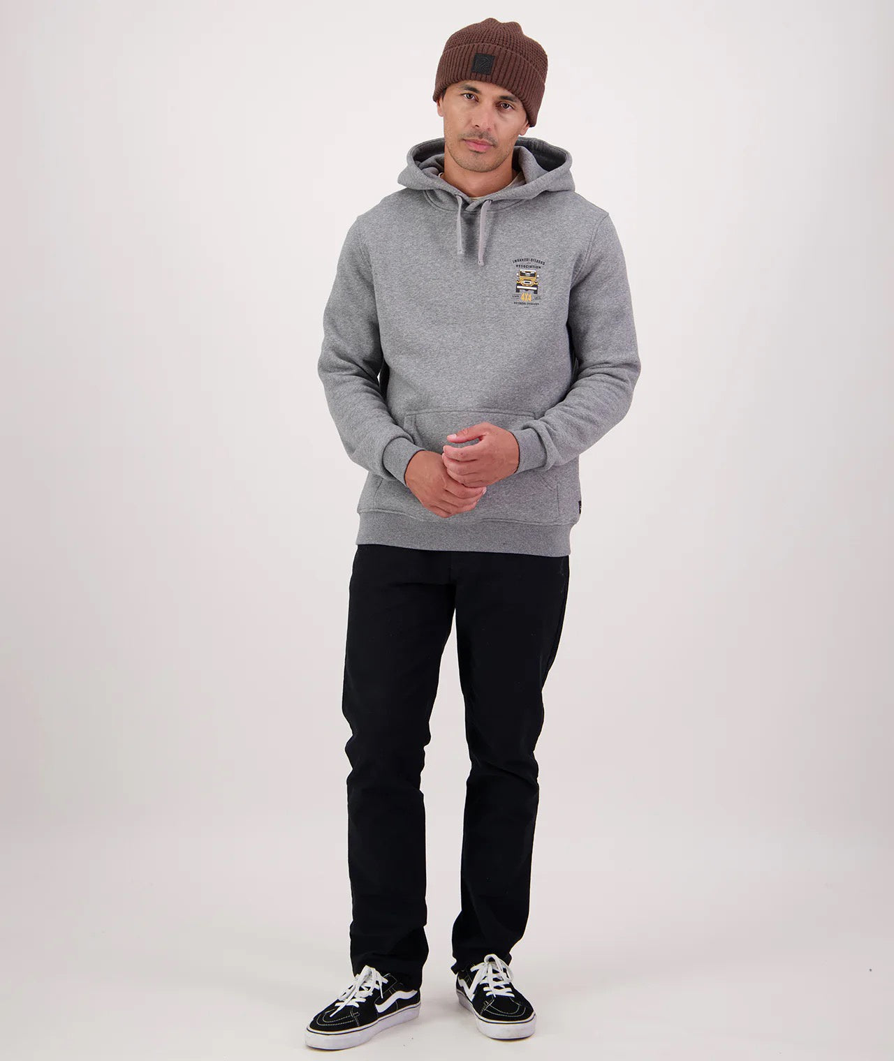 Swanndri 4X4 Association Mens Hoodie Grey Marle