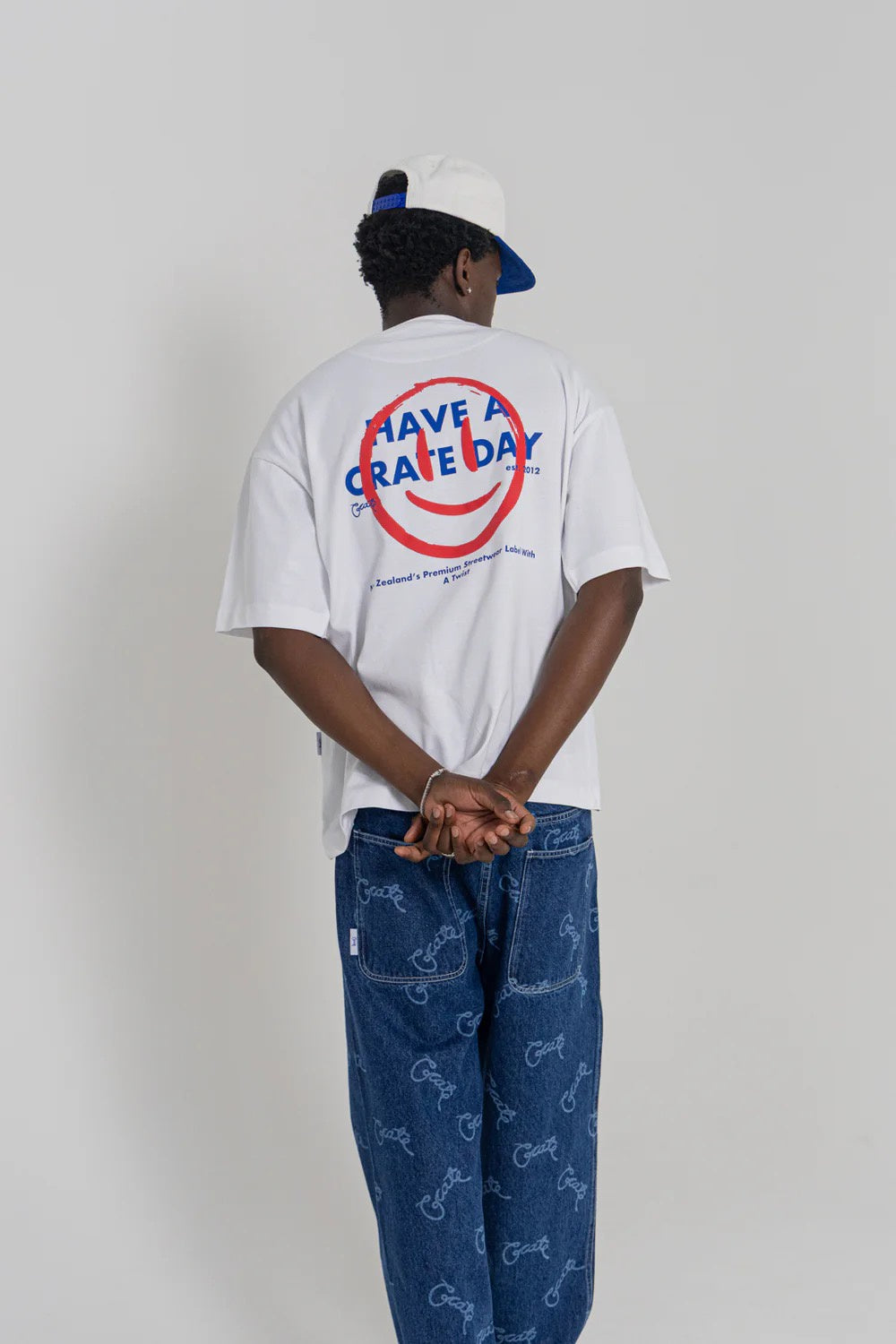 Crate Smile First Box Fit T-Shirt White