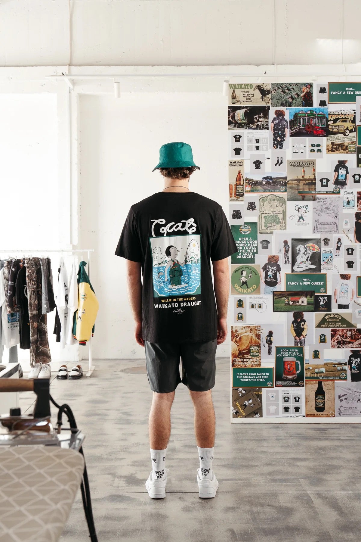 Crate X Willie the Waiter Waders Tee Black