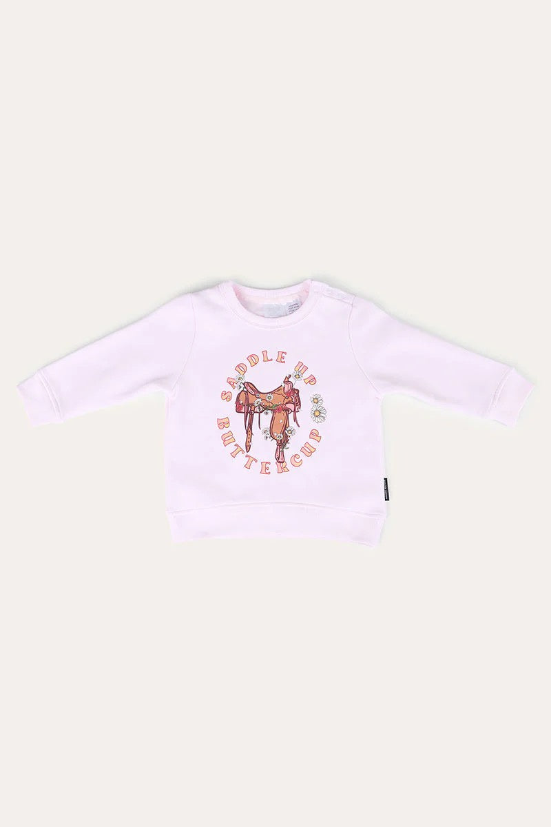 Ringers Western Buttercup Babies Fleece Pullover - Baby Pink