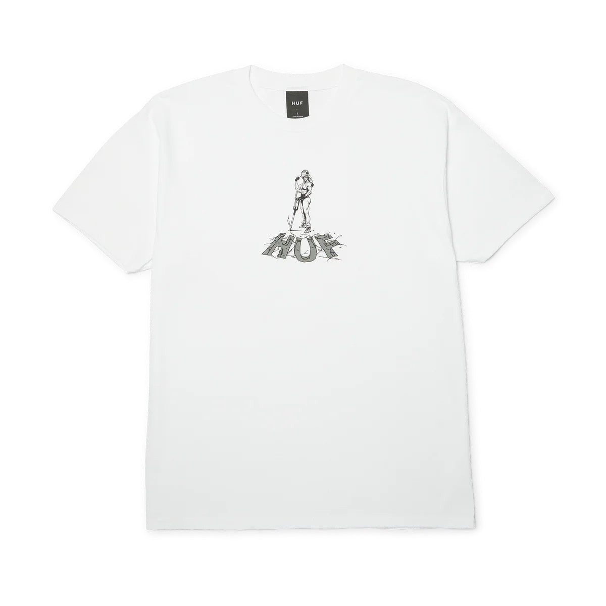 HUF Jacked S/S Tee White