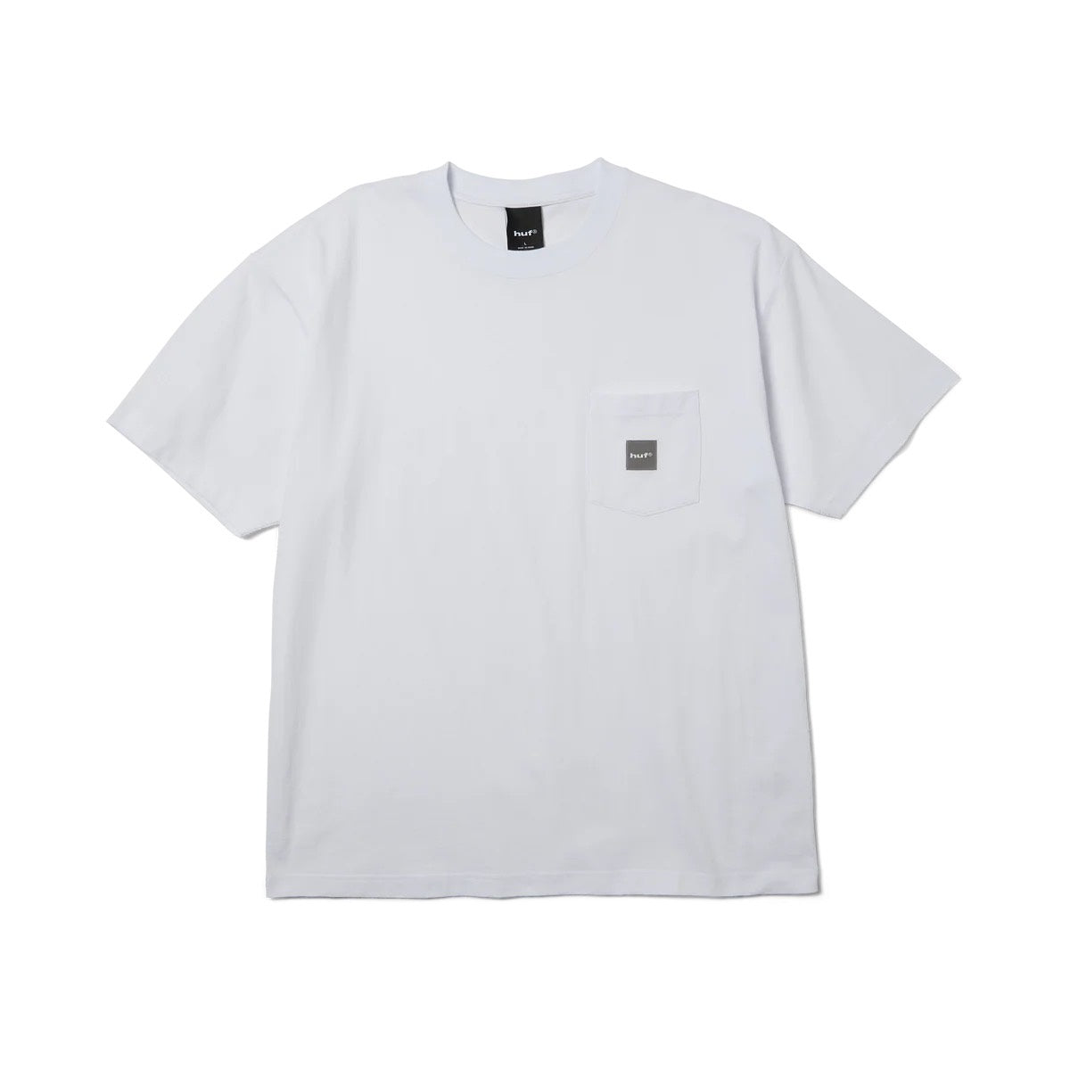 HUF Box Logo S/S Pocket Tee White/Grey