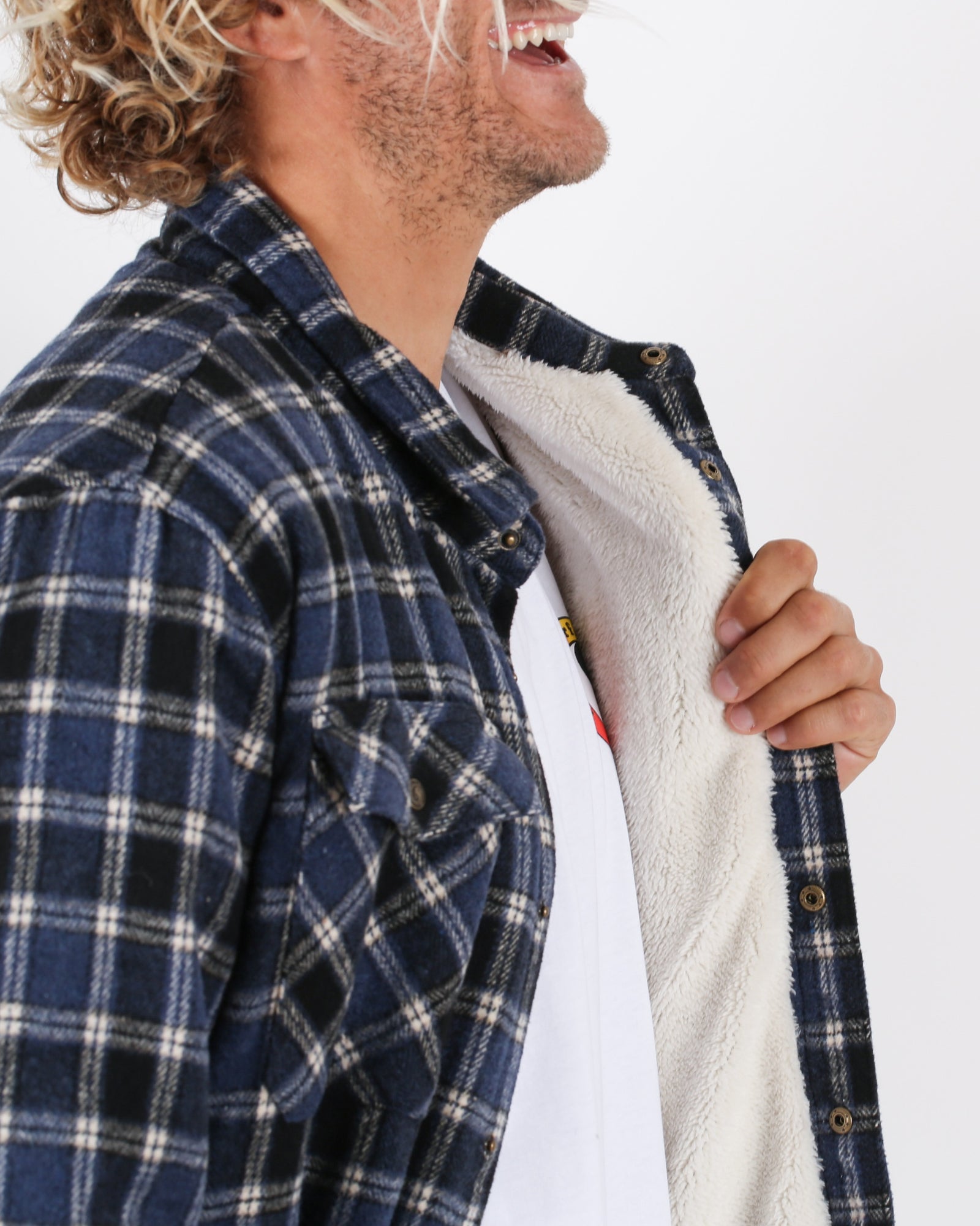 T&C Canyon Sherpa Flannel Atlantic