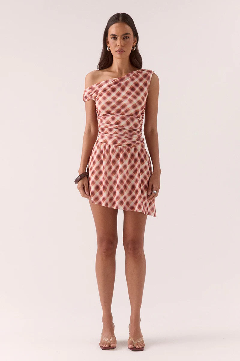 Sovere Euphoria Mini Dress Check
