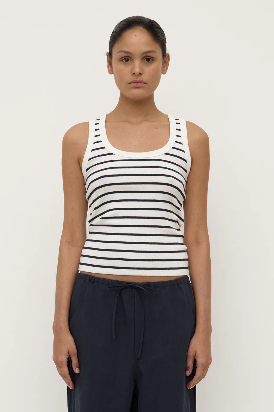 Assembly Leony Stripe Tank True Navy/Antique White