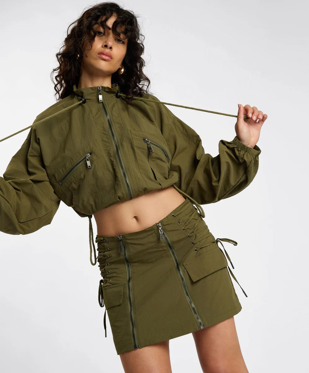 One Teaspoon Drift Utility Jacket Khaki