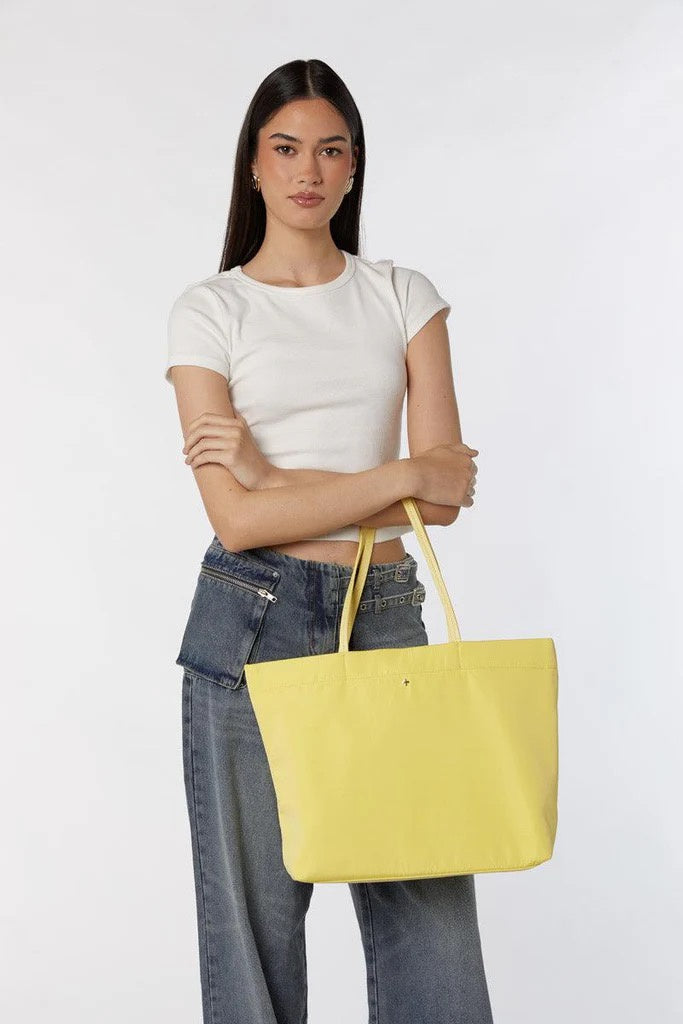 Peta + Jain Cosmo Nylon Tote - Lemon