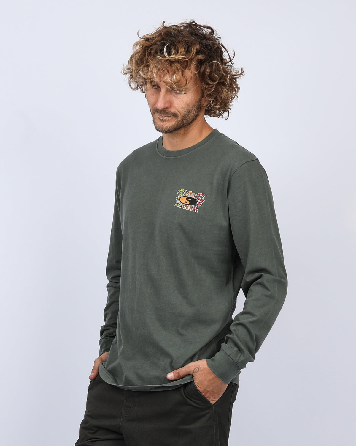 T&amp;C Circa L/S Tee Washed Char