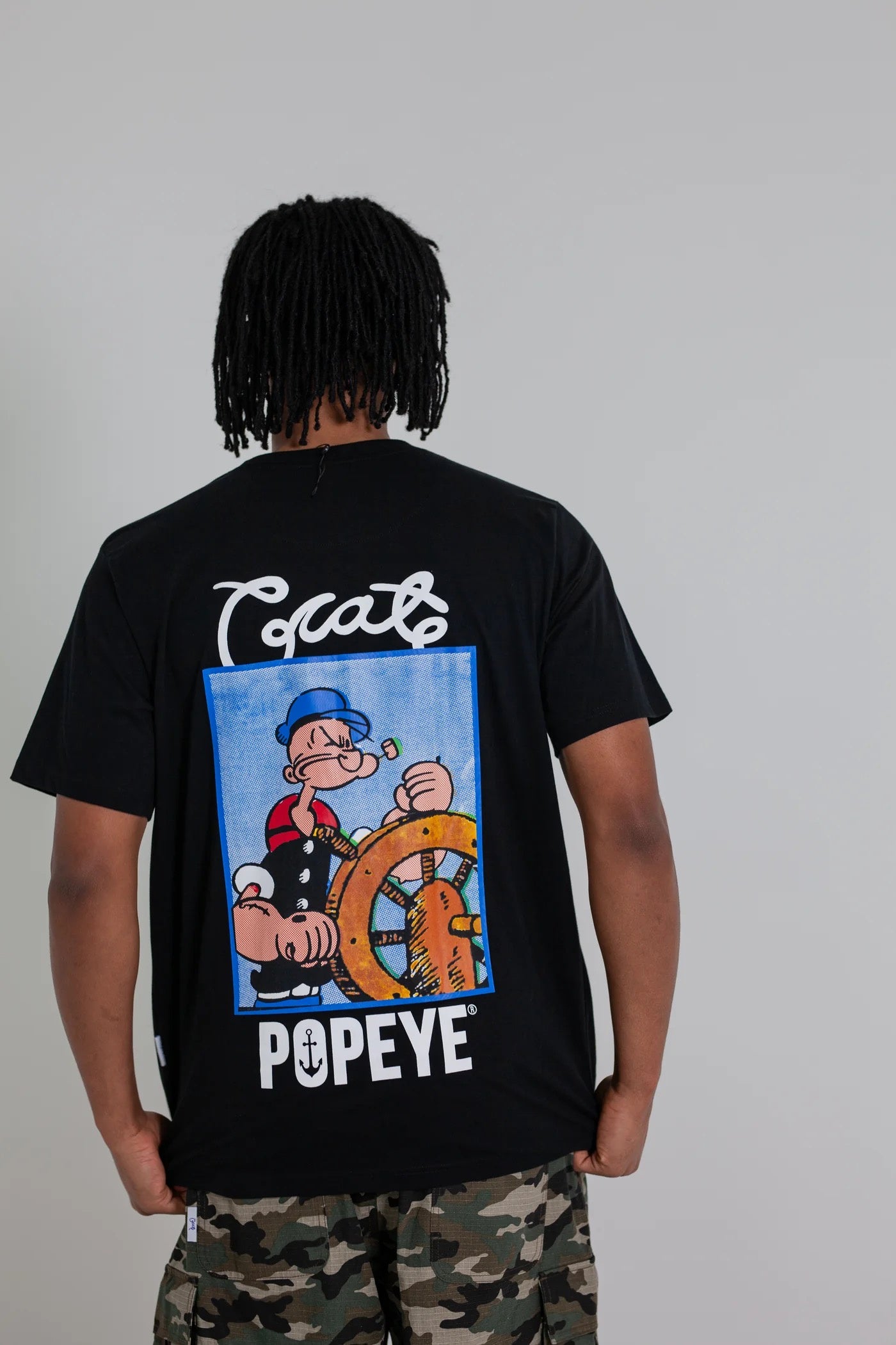 Crate X Popeye Captain T-Shirt Black