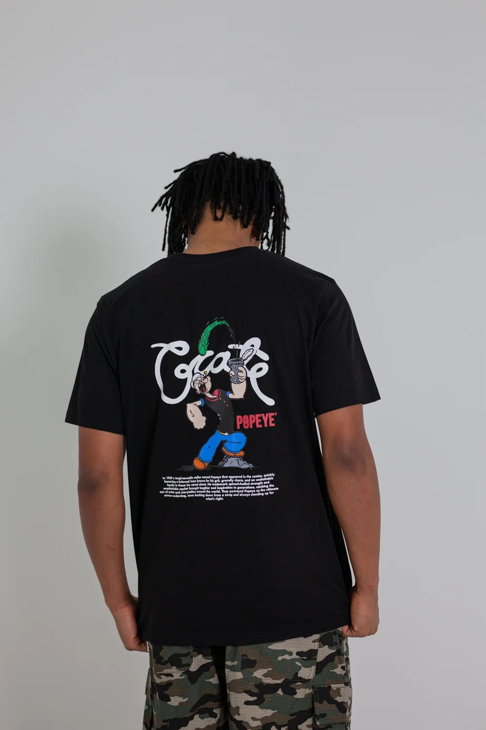 Crate X Popeye Spinach T-Shirt Black