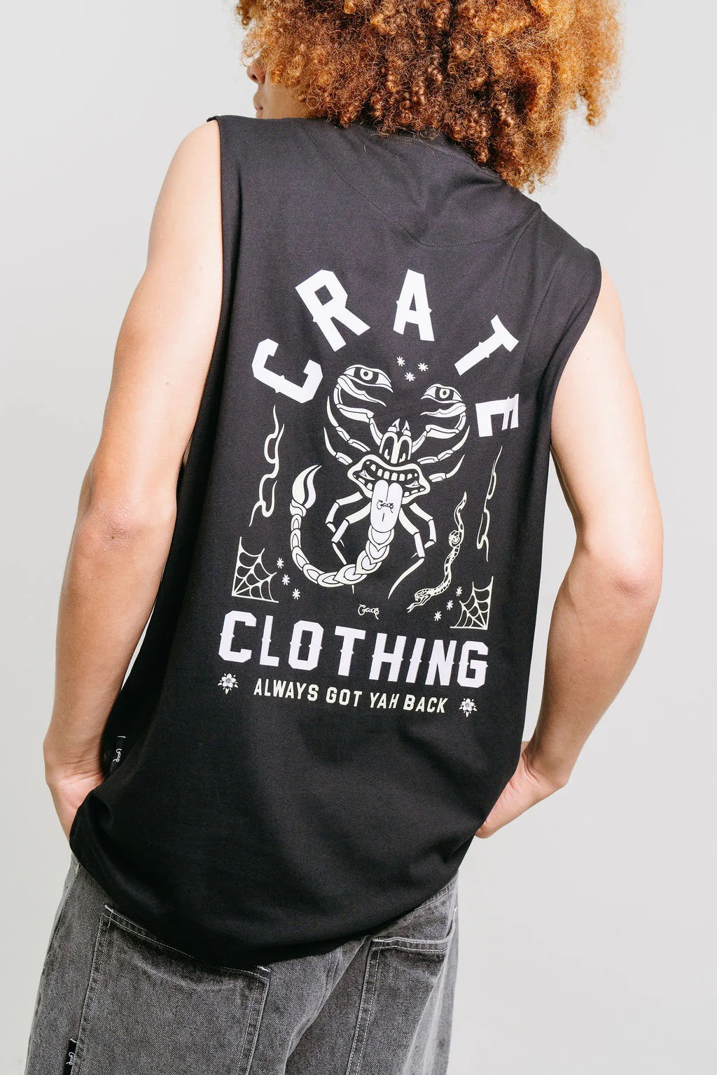 Crate Got Your Back Muscle Singlet Black