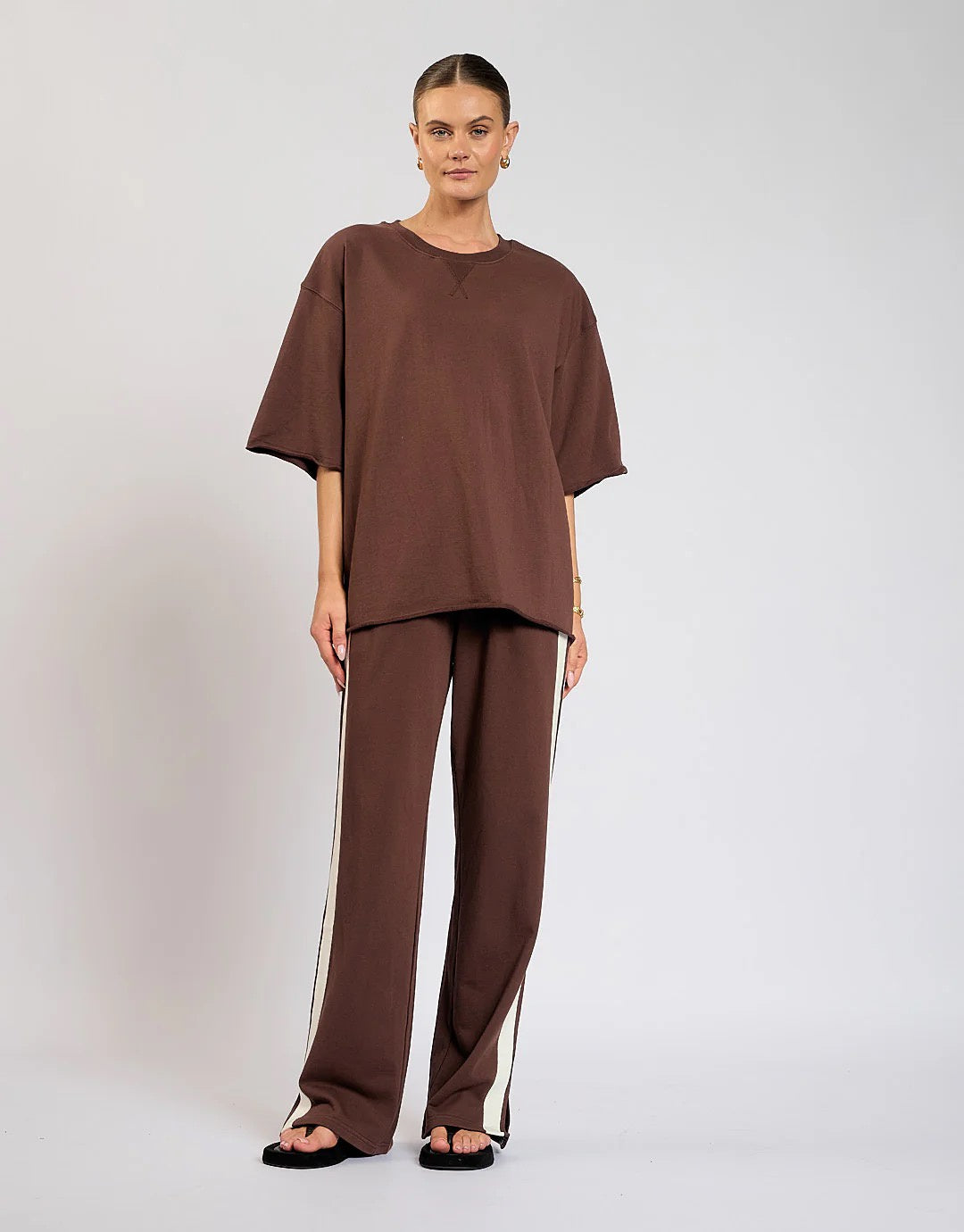 Luna Lane The Mason Club Tee/Chocolate